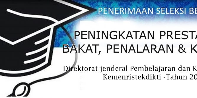 PENDAFTARAN BEASISWA PENINGKATAN PRESTASI EKSTRAKURIKULER