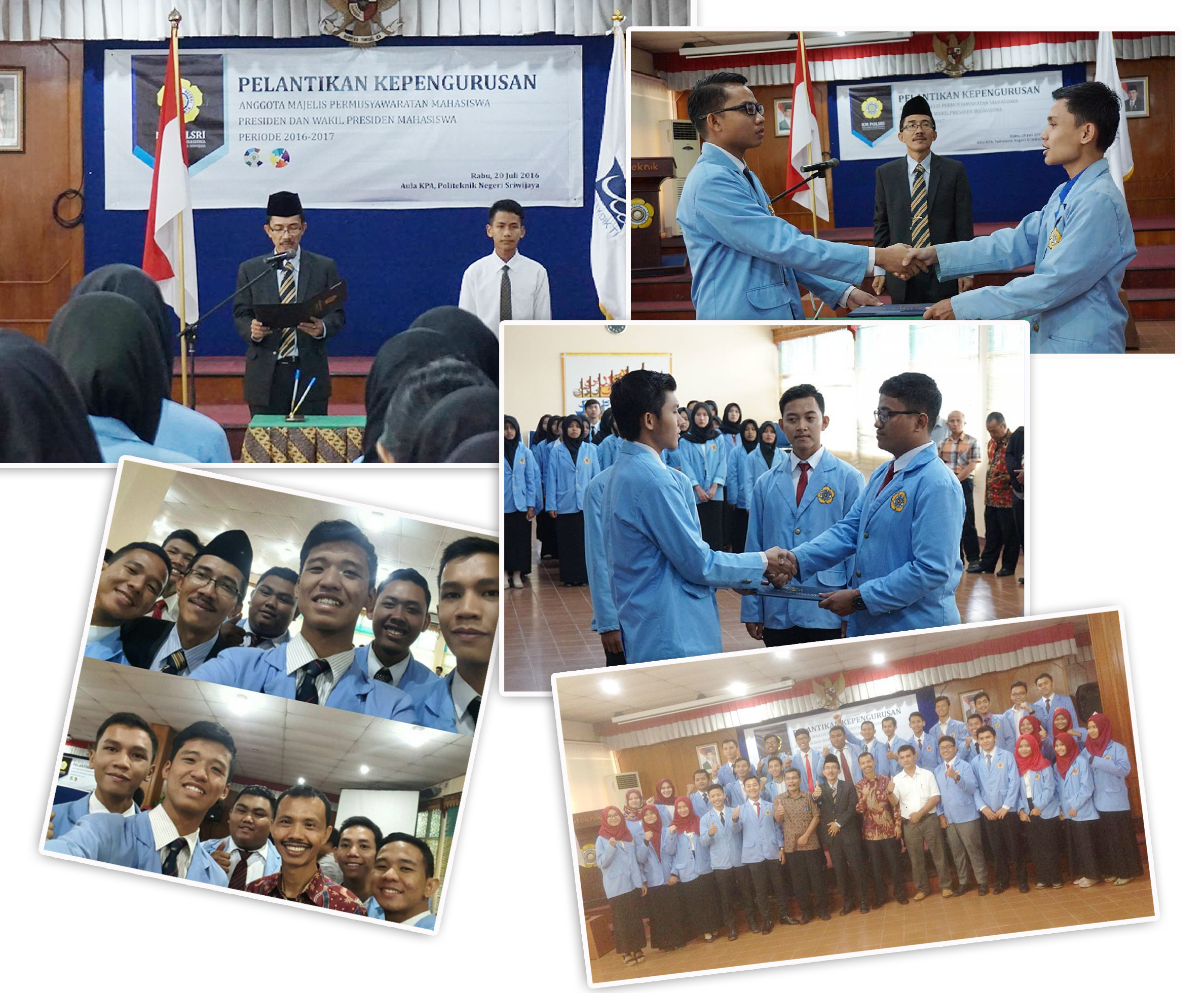 Pengurus Keluarga Mahasiswa (KM) Polsri Resmi Dilantik